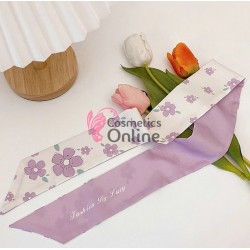 Esarfa din matase fina Cod ESF029BB Violet cu model